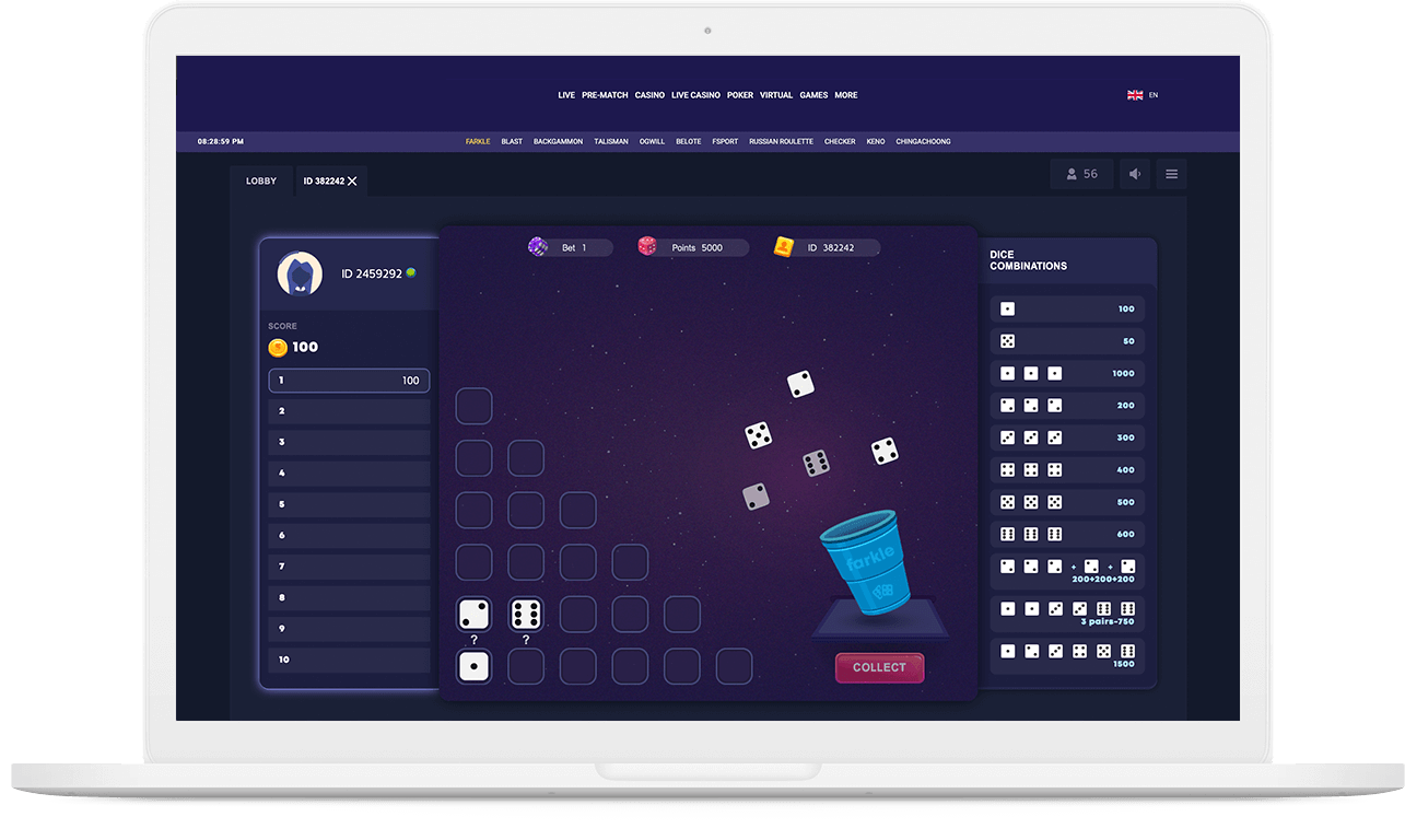 BetConstruct farkle software