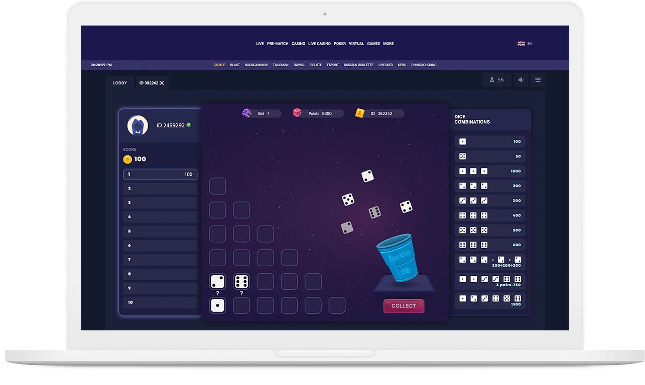 BetConstruct farkle software