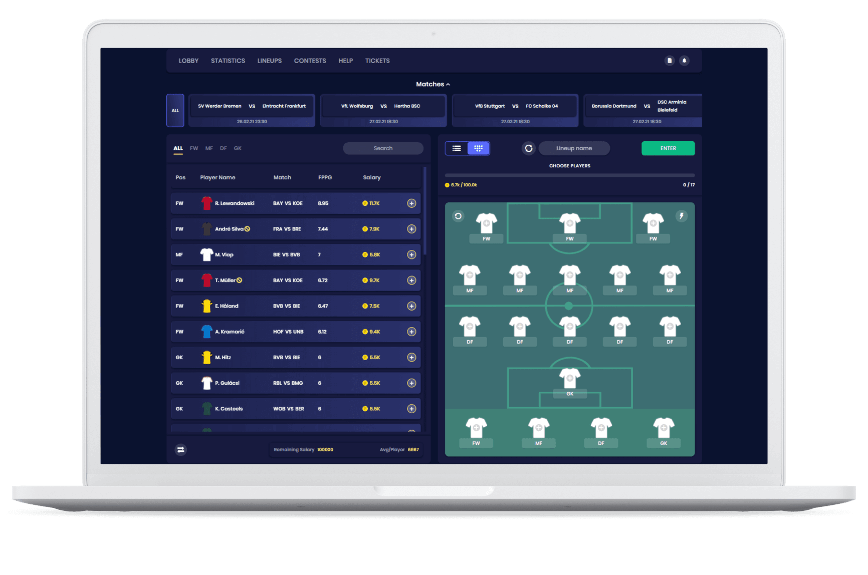 BetConstruct fantasy sports software