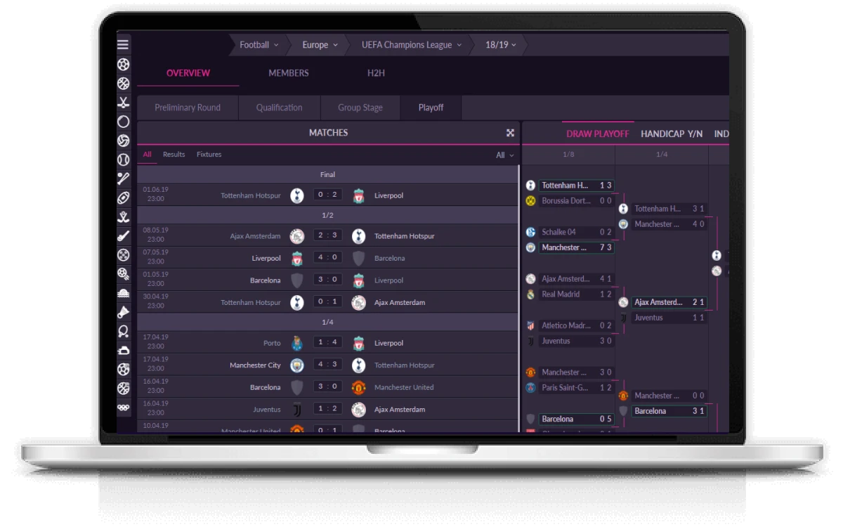 BetConstruct's data feed solutions