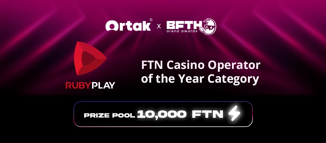 RubyPlay Sponsors FTN Casino Operator of the Year at Ortak x B.F.T.H. Arena Awards 2025