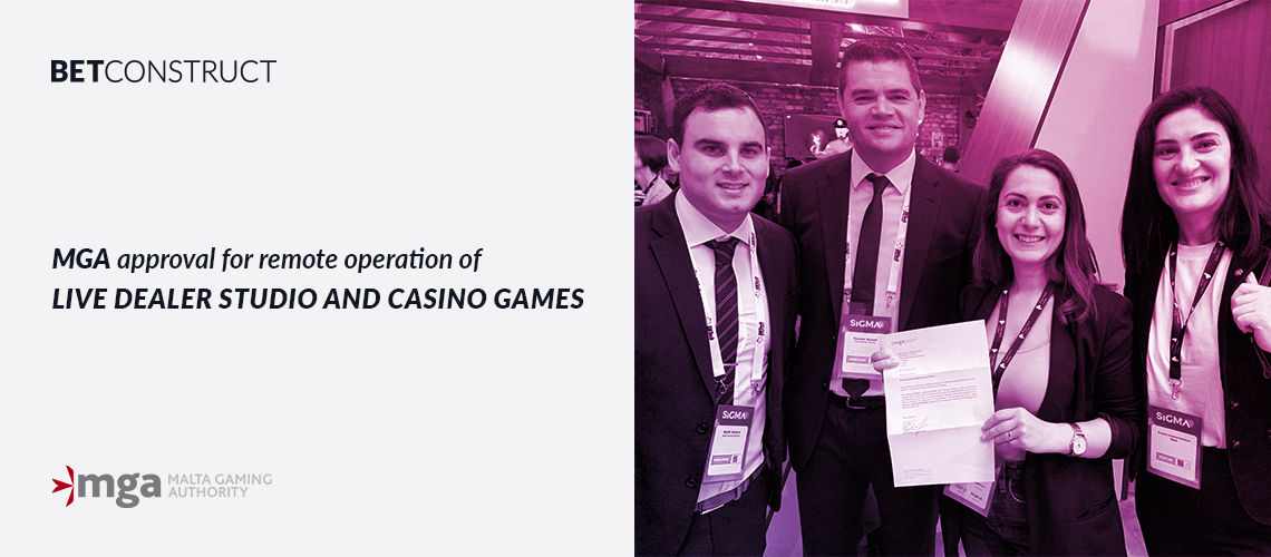 BetConstruct’s Live Casino Enters New Markets with an Accreditation from the MGA