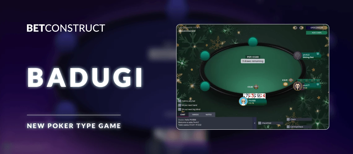 BetConstruct Adds New Poker Type Badugi