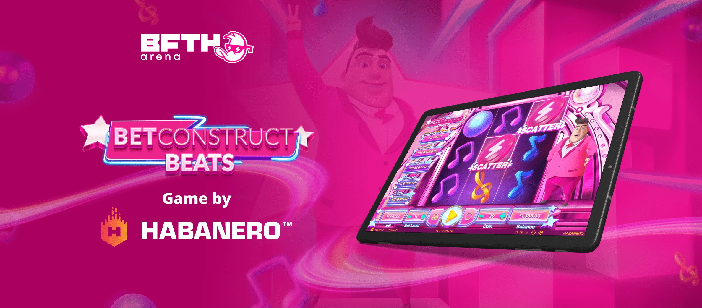 BetConstruct Beats: The First Game Available within B.F.T.H. Arena Best FTN Game Awards