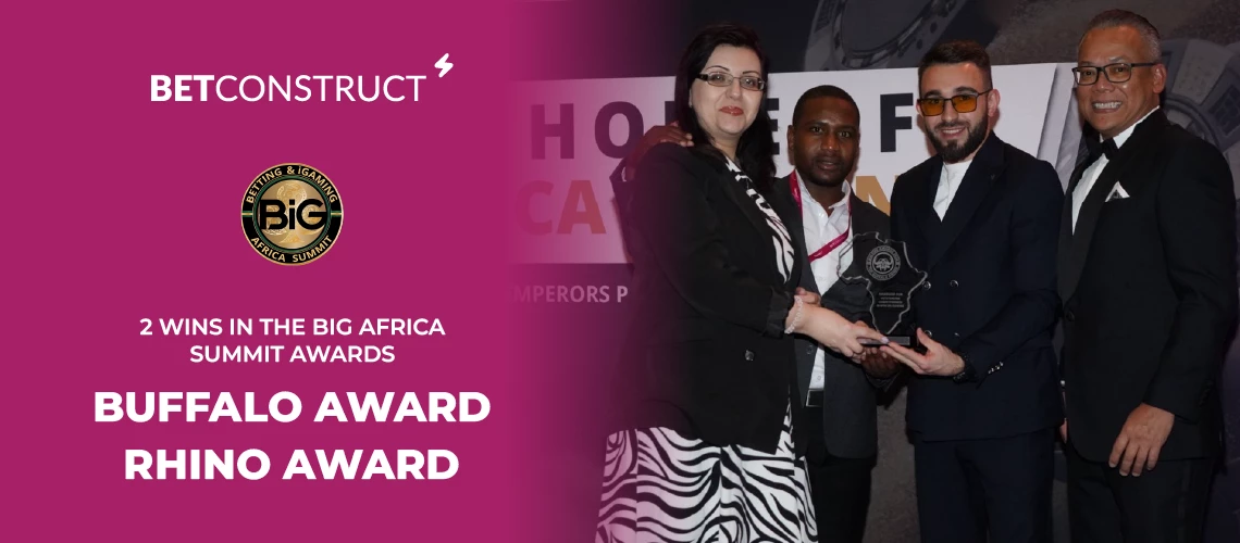 BetConstruct’s Double Victory at the BiG Africa Summit: Rhino and Buffalo Awards for Loyalty and Competitiveness